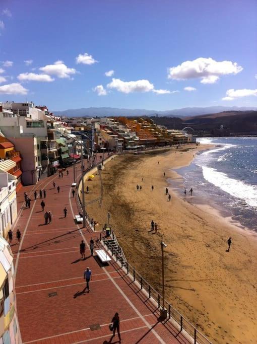 شقة Sunrise-Sunset Amazing Seaviews Las Canteras Beach لاس بالماس دي غران كاناريا المظهر الخارجي الصورة