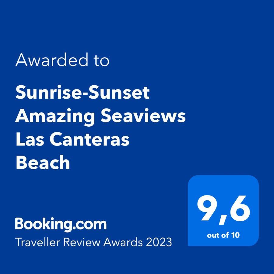 شقة Sunrise-Sunset Amazing Seaviews Las Canteras Beach لاس بالماس دي غران كاناريا المظهر الخارجي الصورة