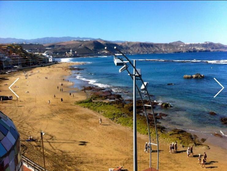 شقة Sunrise-Sunset Amazing Seaviews Las Canteras Beach لاس بالماس دي غران كاناريا المظهر الخارجي الصورة